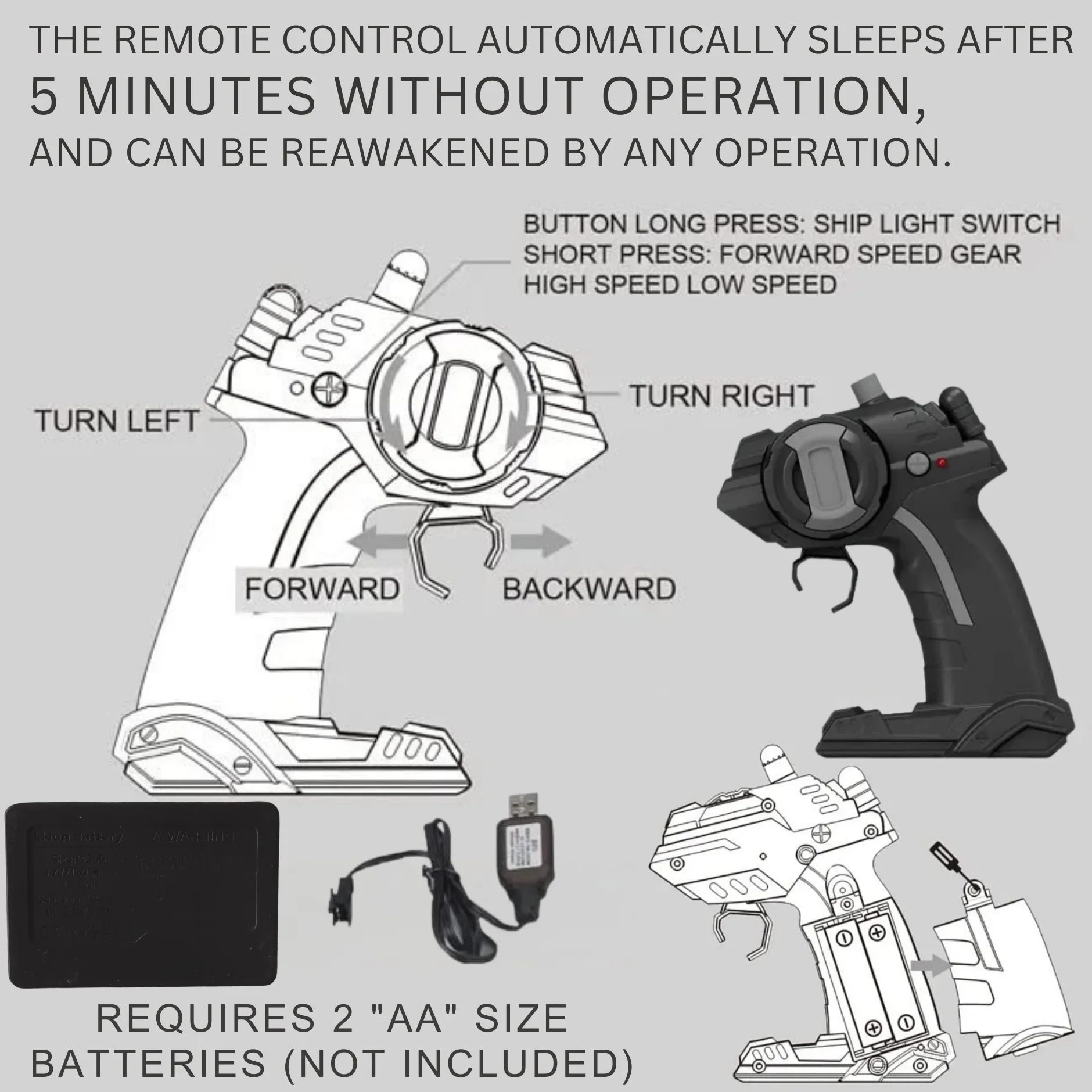 High-Speed RC Racing Boat – Remote Control Boat 2.4GHz – Dual Motor High-Speed Racing RC Boat with Modular Battery & Waterproof Design - 4A's Global