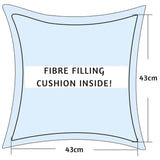 Luxury Panache Havana Square Filled Cushion with Diamante Button 17 inch (RED) Viral Teddy Hugs Diamante Cushion – Plush Comfort with a Glam Finish - 43 cm x 43 cm / 17 inch x 17 inch - 4A's Global