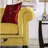 Luxury Panache Havana Square Filled Cushion with Diamante Button 17 inch (RED) Viral Teddy Hugs Diamante Cushion – Plush Comfort with a Glam Finish - 43 cm x 43 cm / 17 inch x 17 inch - 4A's Global