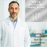 Unisex White Lab Coat | Salon Coat | Stylist Smock | Professional Workwear β Premium Polycotton Long Sleeve - 4A's Global