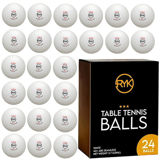 3-Star Ping Pong Balls – 40mm White Table Tennis Balls for Training, Matches, Beer Pong & Party Games - 4A's Global