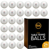 3-Star Ping Pong Balls – 40mm White Table Tennis Balls for Training, Matches, Beer Pong & Party Games - 4A's Global