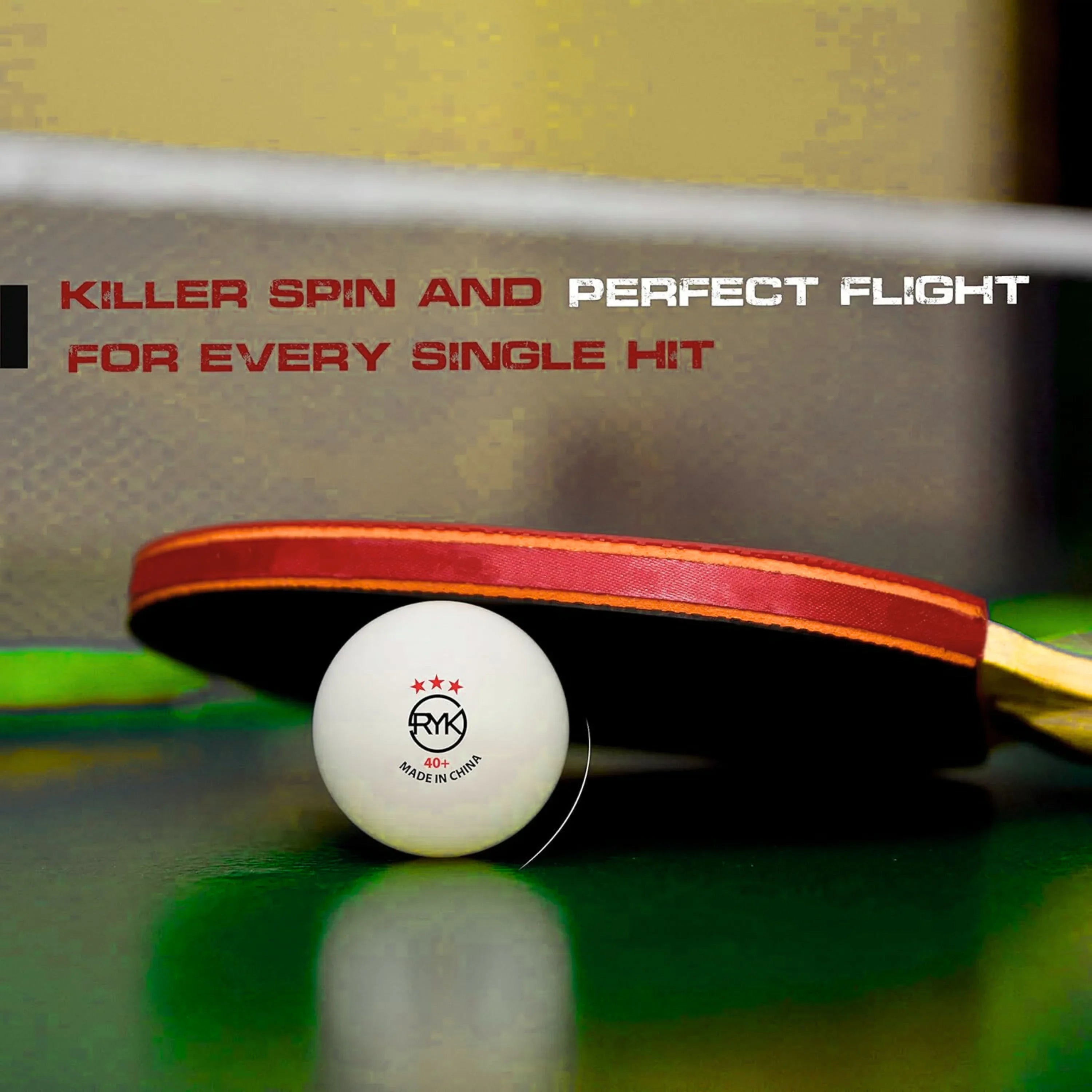 3-Star Ping Pong Balls – 40mm White Table Tennis Balls for Training, Matches, Beer Pong & Party Games - 4A's Global