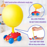 Balloon Powered Cars Toy for Kids, Balloon Launcher Air Powered Race Car - Attach balloon Inflate Press release Go - 4A's Global