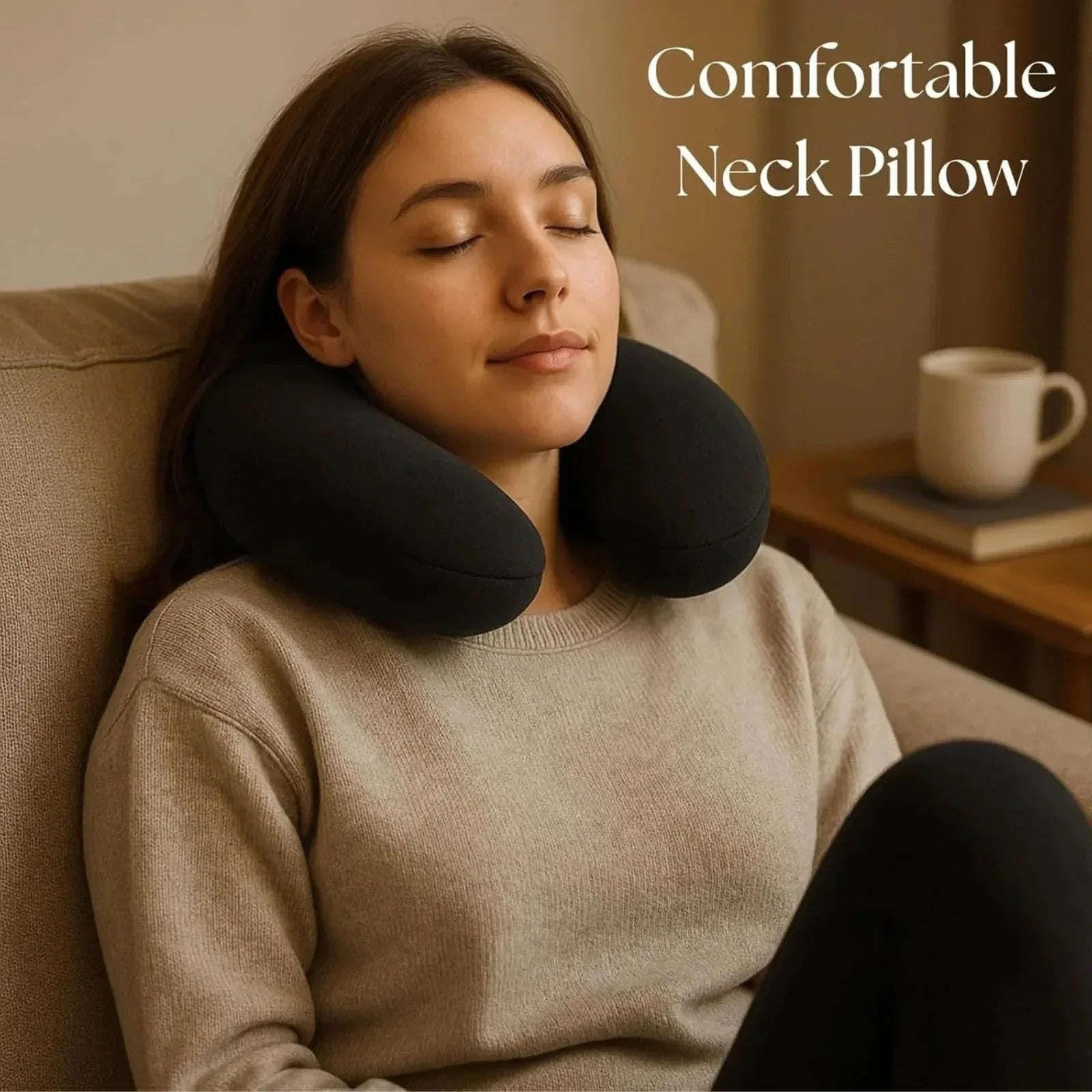 Cooling Memory Foam Travel Pillow – Lightweight & Portable - 4A's Global