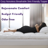 Luxury Mattress Topper – Extra Thick 11cm Deep Fill | Hypoallergenic Microfibre | Hotel-Style Comfort UK - 4A's Global