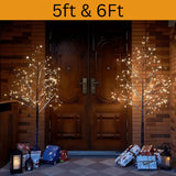 5ft–6ft LED Christmas Tree – Warm White, Indoor & Outdoor - 4A's Global