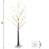 5ft–6ft LED Christmas Tree – Warm White, Indoor & Outdoor - 4A's Global