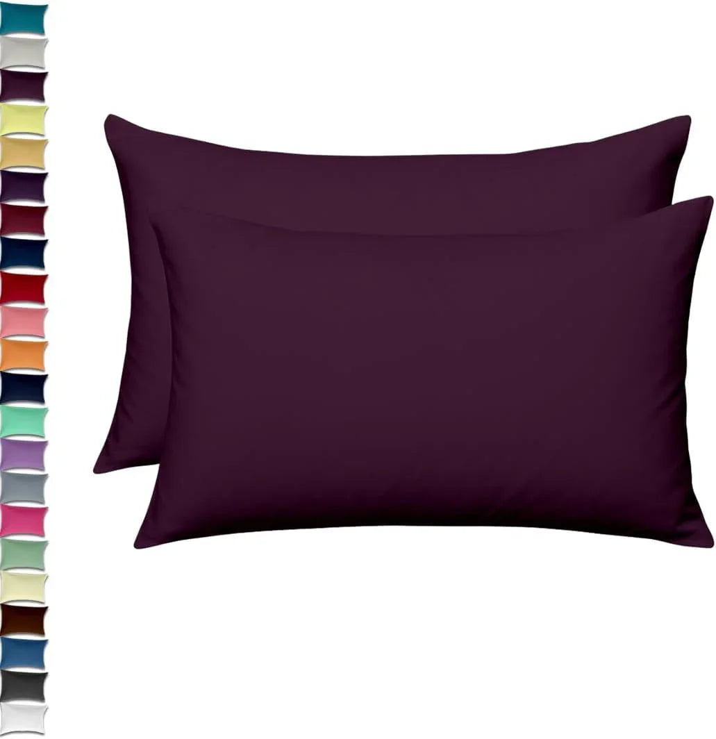 2x Percale Polycotton Pillowcase Pair – Luxury Soft, Durable & Hotel-Quality Bedding for UK Beds (Copy) - 4A's Global