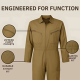 Hazmat Suit Disposable Coverall | Heavy-Duty Disposable Coverall Suit with Hood – Full Body Protective Overalls for Men & Women - 4A's Global