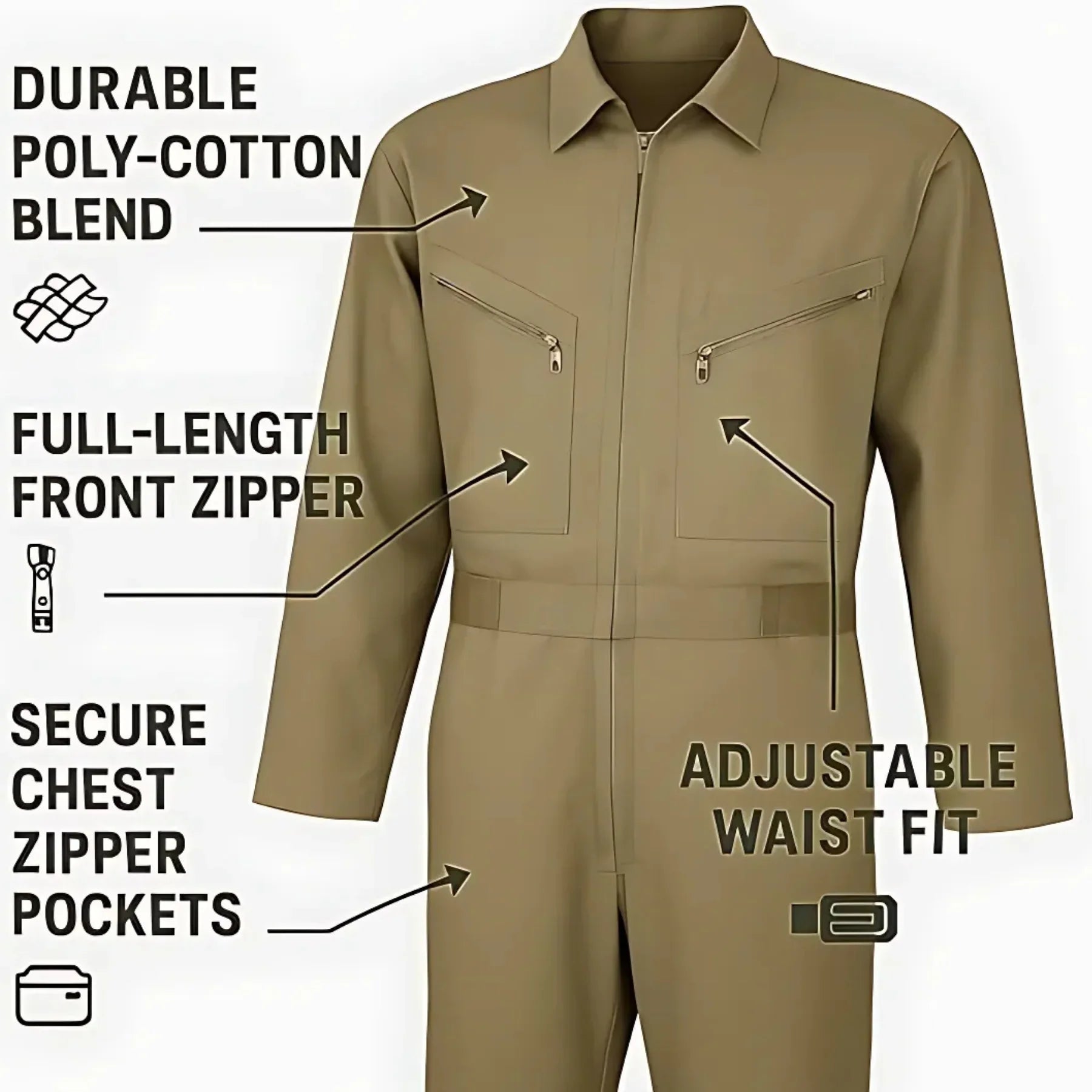 4AS Hazmat Suit Disposable Coverall | Heavy Duty Full Body Painters Suit with Multiple Specifications for Men & Women Breathable & Water-Resistant - 4A's Global