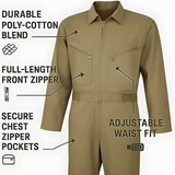 Hazmat Suit Disposable Coverall | Heavy-Duty Disposable Coverall Suit with Hood – Full Body Protective Overalls for Men & Women - 4A's Global