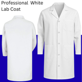 HH Unisex White Lab Coat | Salon Coat | Stylist Smock | Professional Workwear β Premium Polycotton Long Sleeve