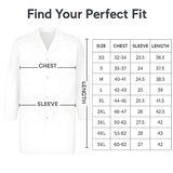 HH Unisex White Lab Coat | Salon Coat | Stylist Smock | Professional Workwear – Premium Polycotton Long Sleeve - 4A's Global