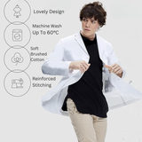 HH Unisex White Lab Coat | Salon Coat | Stylist Smock | Professional Workwear β Premium Polycotton Long Sleeve