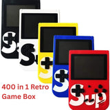 Meesa 400 in 1 Retro Handheld Game Console – Rechargeable 8-Bit Mini Gaming Box - 4A's Global