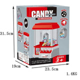 Candy Grabber Machine for Kids – Mini Claw Arcade Game Toy with Music & 20 Coins - 4A's Global