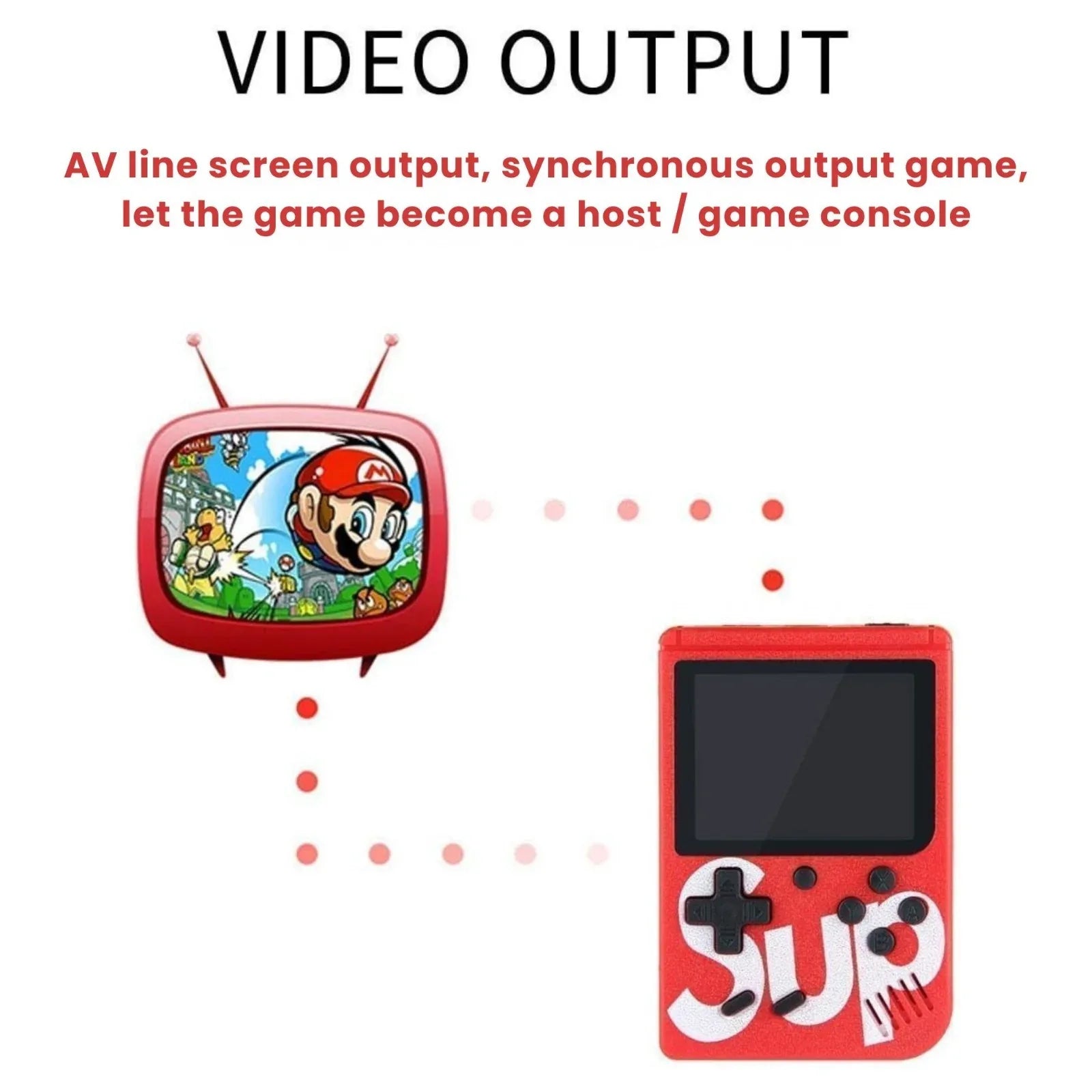 Meesa 400 in 1 Retro Handheld Game Console – Rechargeable 8-Bit Mini Gaming Box - 4A's Global