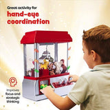 Candy Grabber Machine for Kids – Mini Claw Arcade Game Toy with Music & 20 Coins - 4A's Global