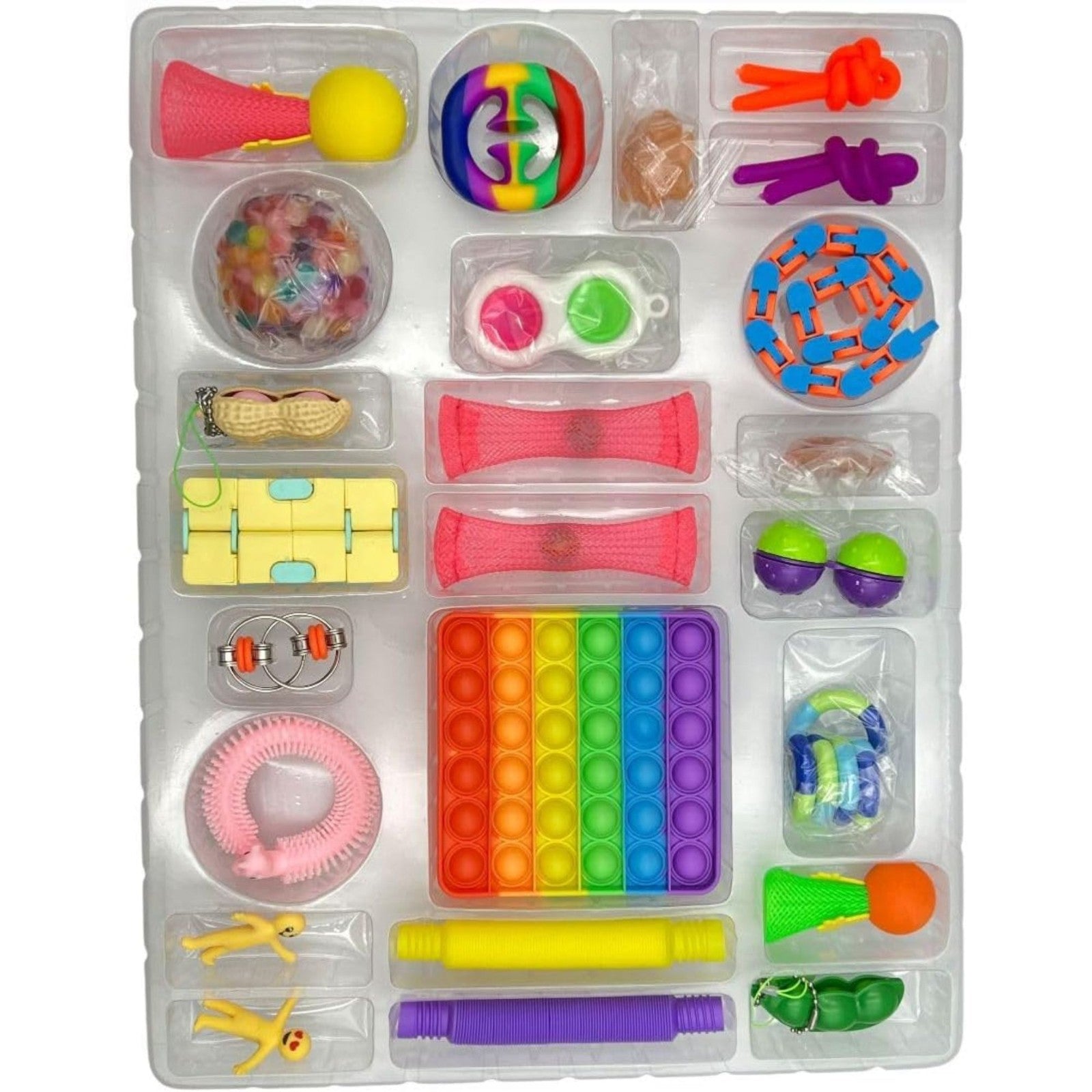 Super Star Christmas Fidget Toys Advent Calendar - 24 Mini Fidget Toys Holiday - 4A's Global