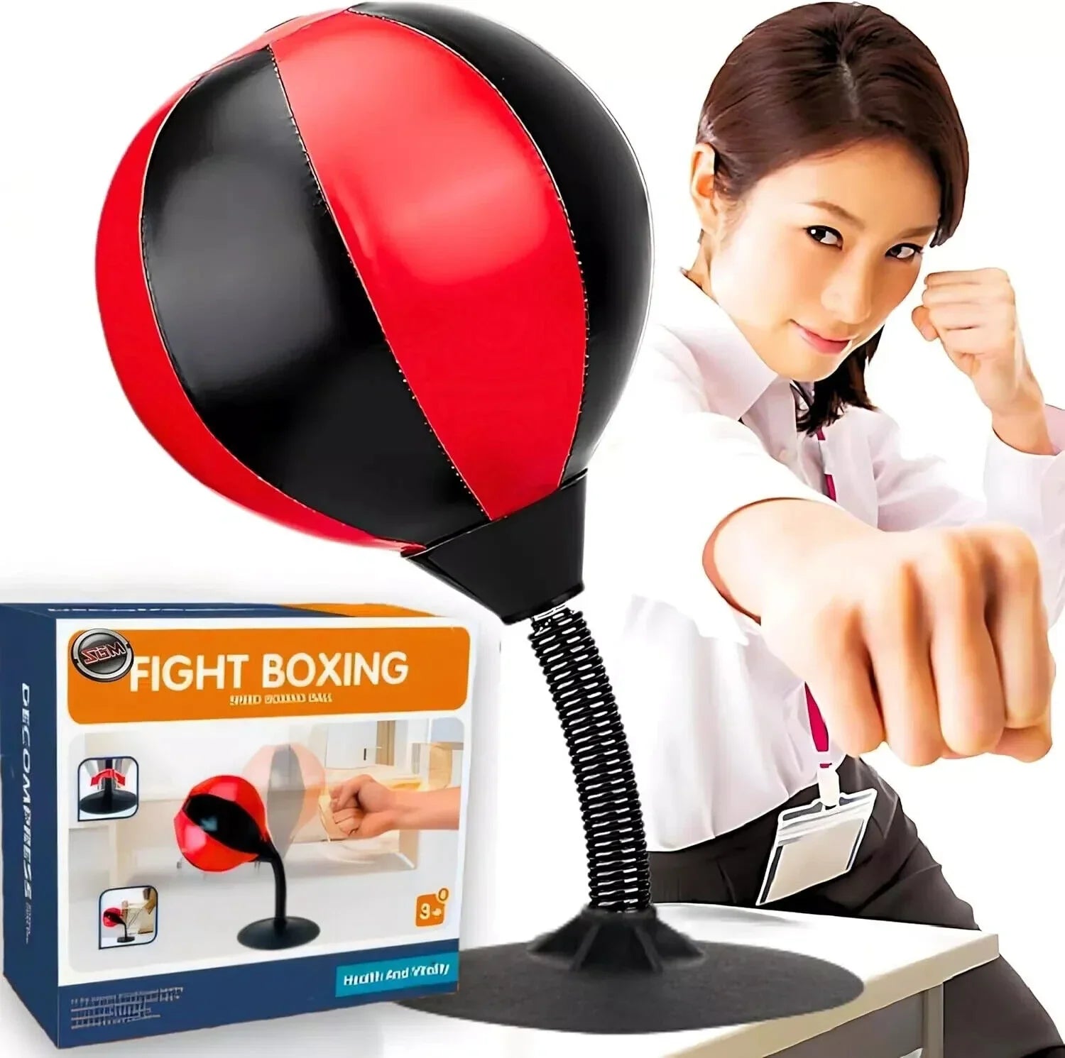 Desktop Punching Bag - Suctions to Your Desk, Raipoment Heavy Duty Stress Relief - 4A's Global