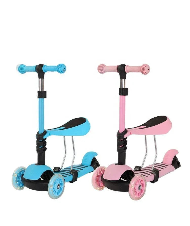 Scooter Foldable Adjustable Height Easy Turning 3 Wheel Scooter Kids Boys Girls - 4A's Global