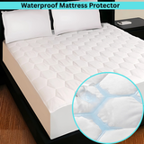 CL 30cm Deep Waterproof Mattress Protector | Quilted, Breathable & Noise-Free | White | UK Sizes - 4A's Global