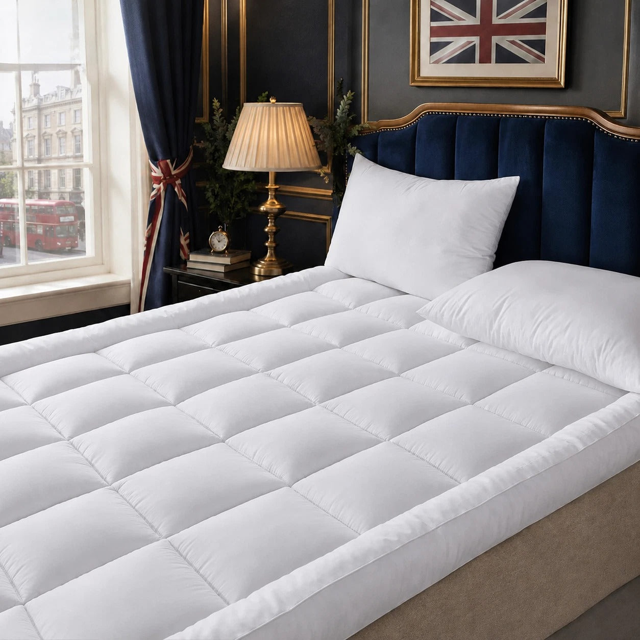 10cm Extra Thick Mattress Topper | 1100GSM Deep-Fill Luxury | All UK Sizes | 4AS