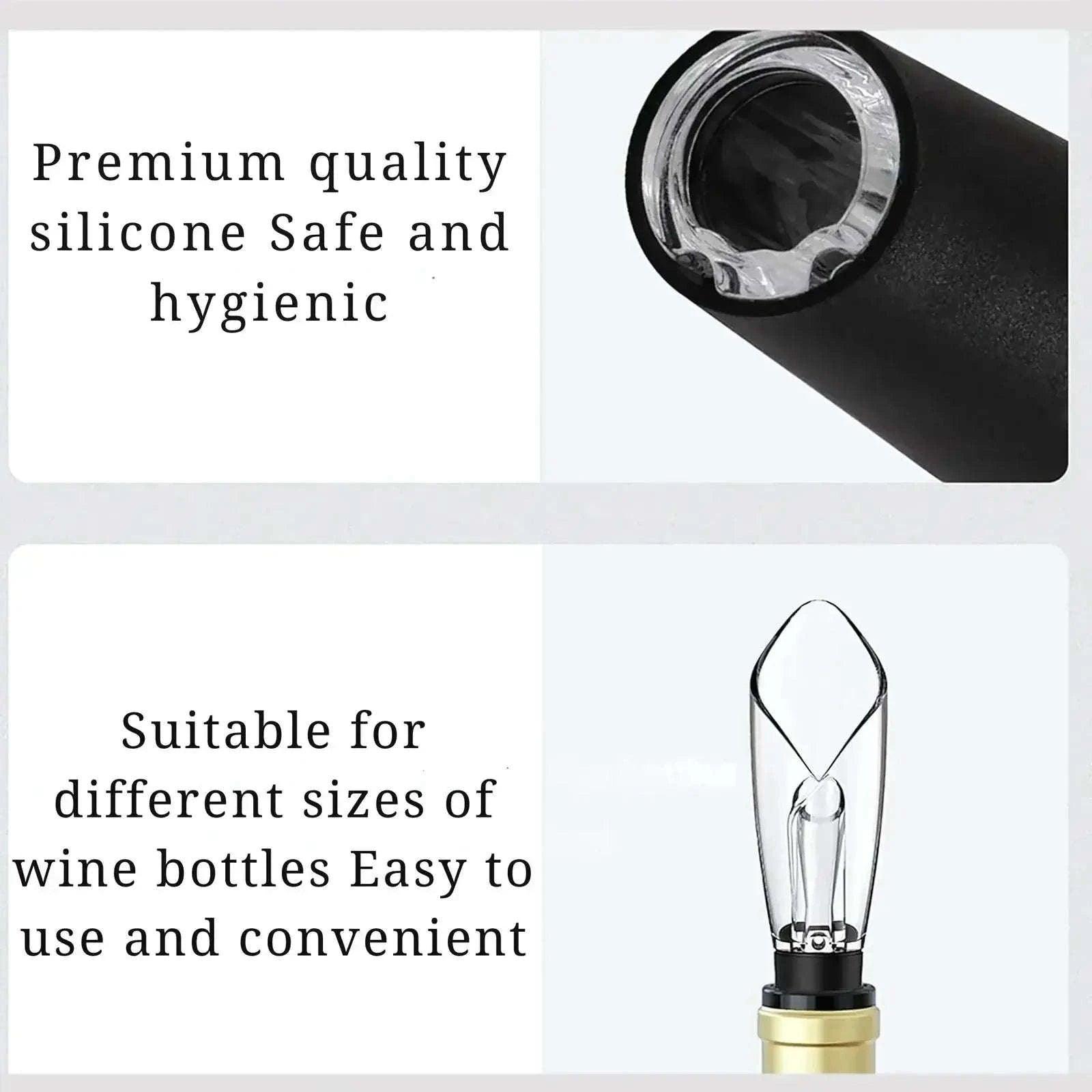 Automatic Electric Wine Bottle Opener Gift Set – Rechargeable with Wine Accessories UK 4A's Global