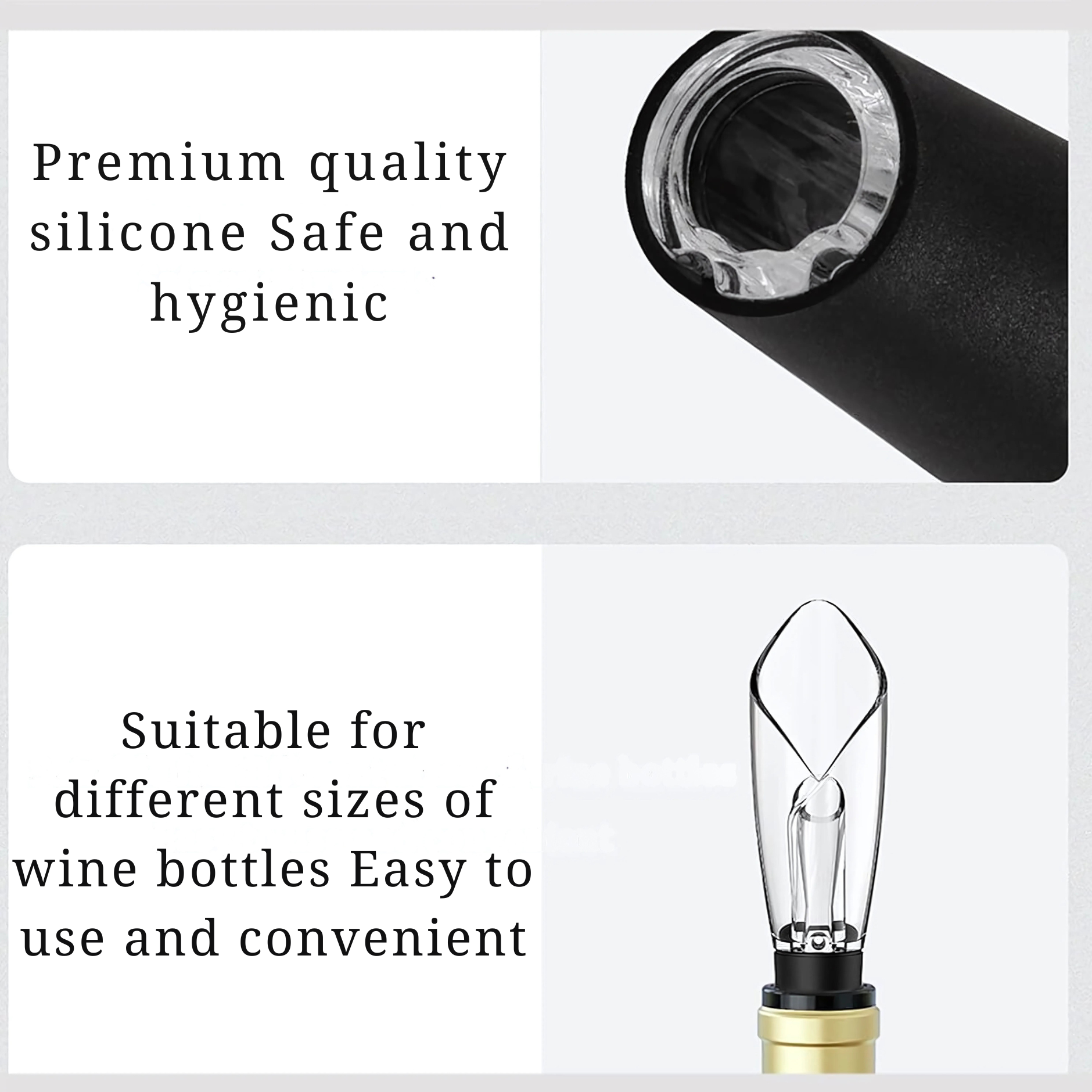 Automatic Electric Wine Bottle Opener Gift Set – Rechargeable, with Foil Cutter, Wine Pourer &amp; Vacuum Stoppers - 4A's Global
