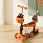 3 in 1 Kids Scooter Removable Seat Adjustable Height 58-78cm Ages 3-12 - SGM - 4A's Global