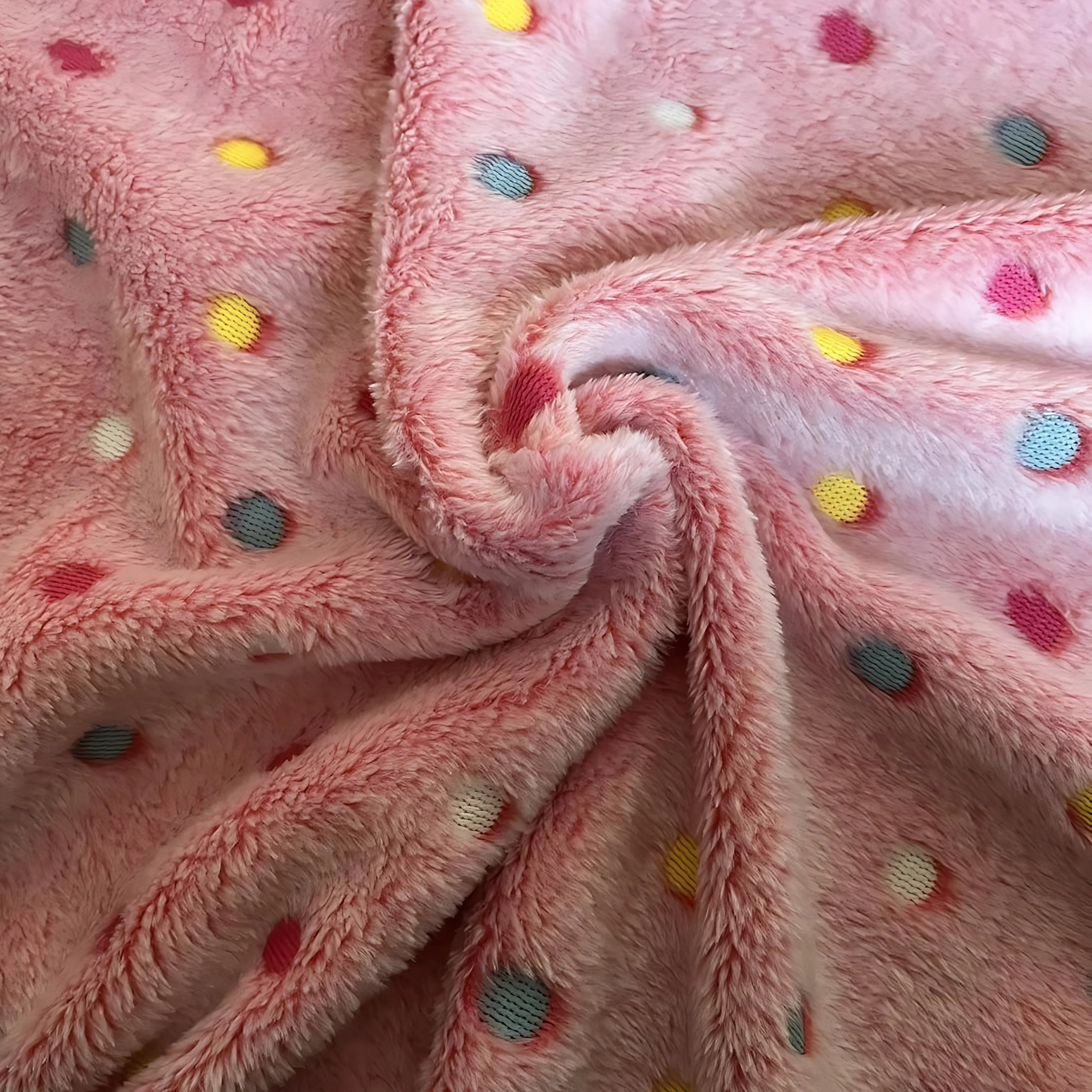 Polka Dot Fleece Throw Glow in the Dark Microfiber Blanket for Sofa and Bed - High Living - 4A's Global