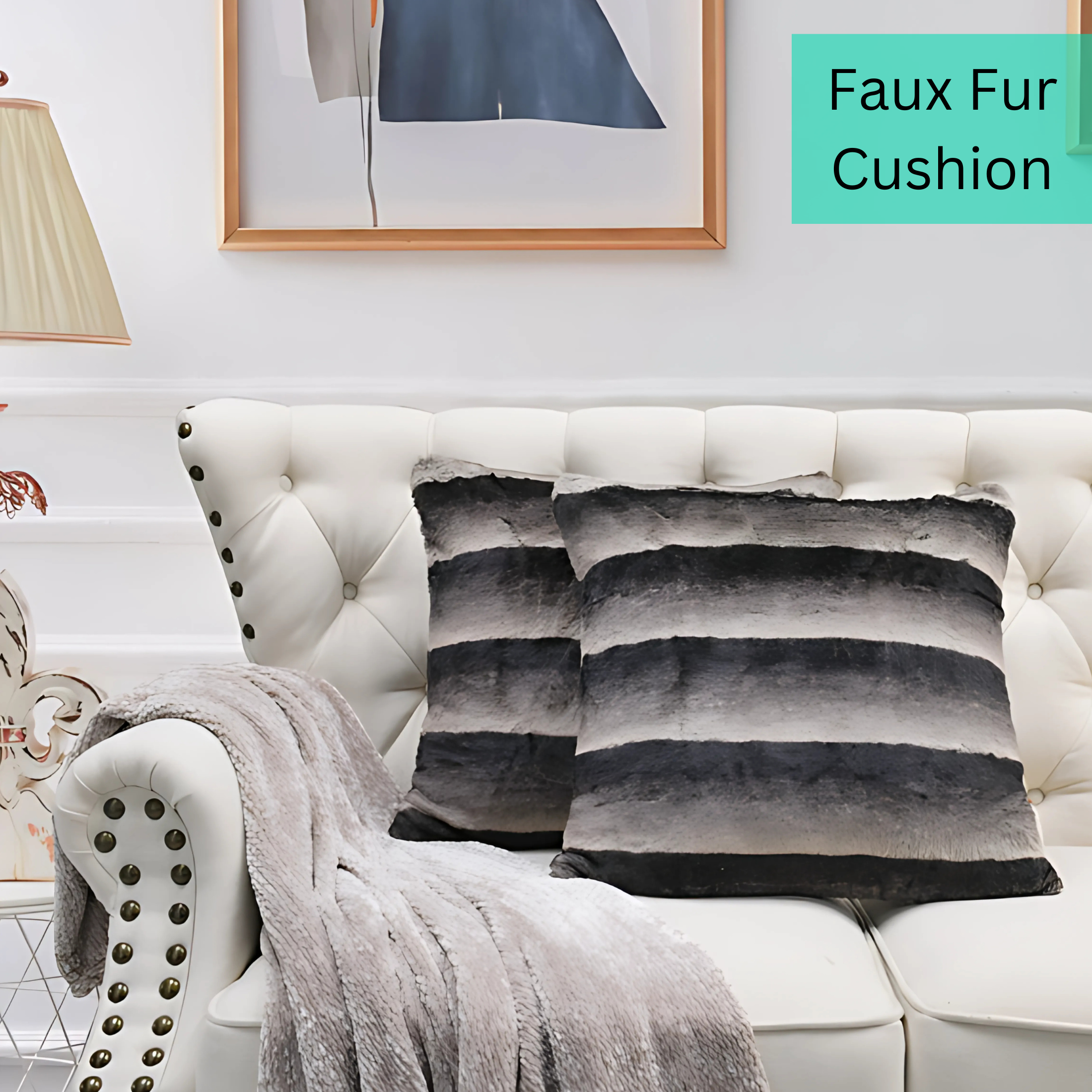 Luxury Faux Fur Rabbit Throw Blanket – Super Soft &amp; Ethical Comfort | Multiple Sizes &amp; Colours - 4A's Global