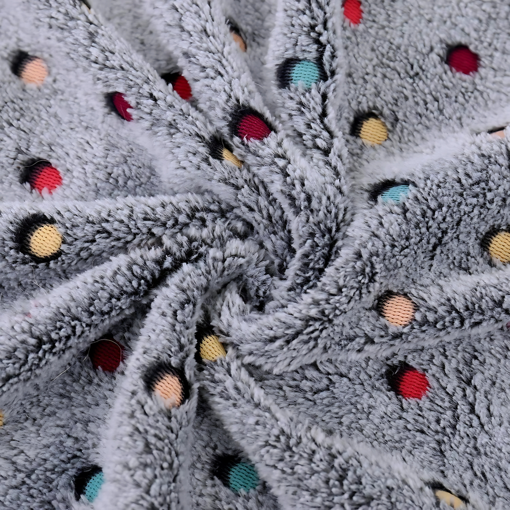 Polka Dot Fleece Throw Glow in the Dark Microfiber Blanket for Sofa and Bed - High Living - 4A's Global