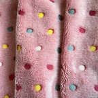 Polka Dot Fleece Throw Glow in the Dark Microfiber Blanket for Sofa and Bed - High Living - 4A's Global