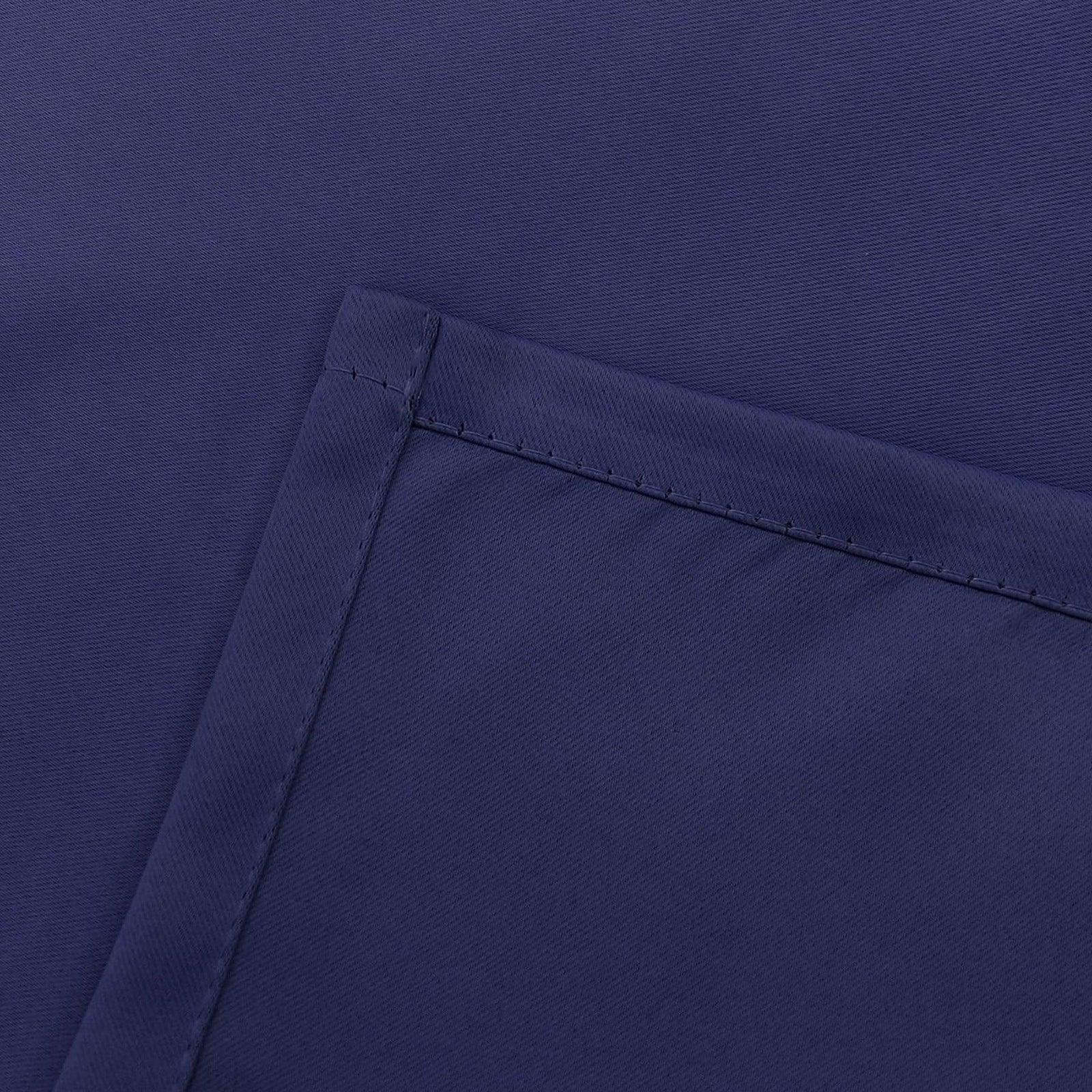 Navy Blue Thermal Blackout Eyelet Curtains – Ready Made Insulated Privacy &amp; Noise Reducing Drapes - 4A's Global