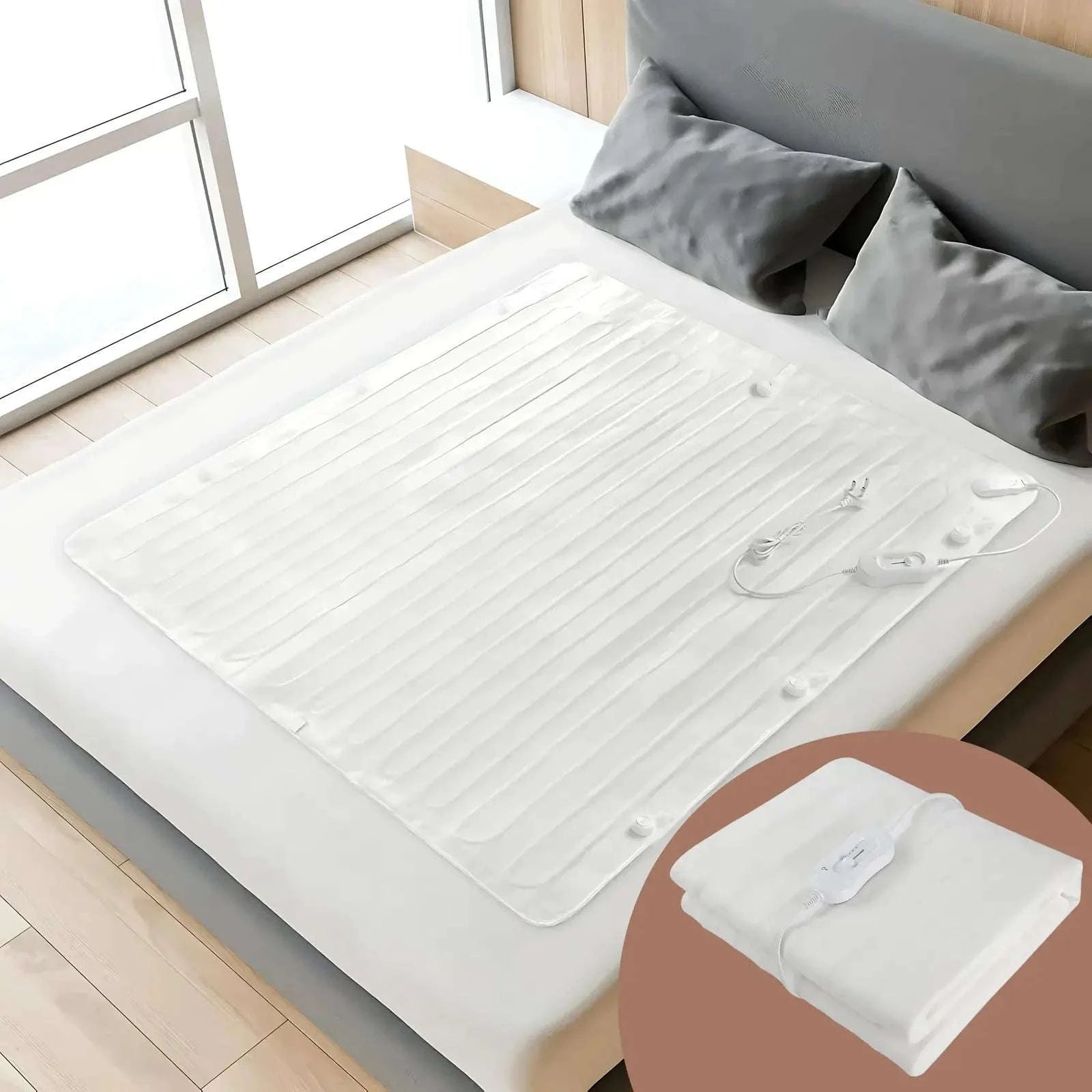 Heated Electric Blanket – Soft Microfiber with 3 Heat Settings Overheat Protection 4A's Global