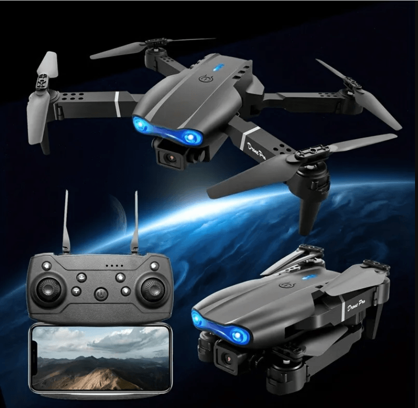 E99 Pro Drone with Camera , WiFi FPV 1080P 4K HD Dual Camera Drone – 4A's Global