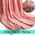 Polka Dot Fleece Throw – Ultra Plush Microfiber Blanket for Sofa, Bed &amp; Pets Super Soft Glow-in-the-Dark - 4A's Global