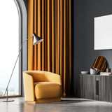 Ochre Yellow Thermal Blackout Eyelet Curtains – Ready Made Insulated Privacy &amp; Noise Reducing Drapes - 4A's Global
