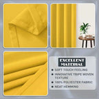 Ochre Yellow Thermal Blackout Eyelet Curtains – Ready Made Insulated Privacy &amp; Noise Reducing Drapes - 4A's Global