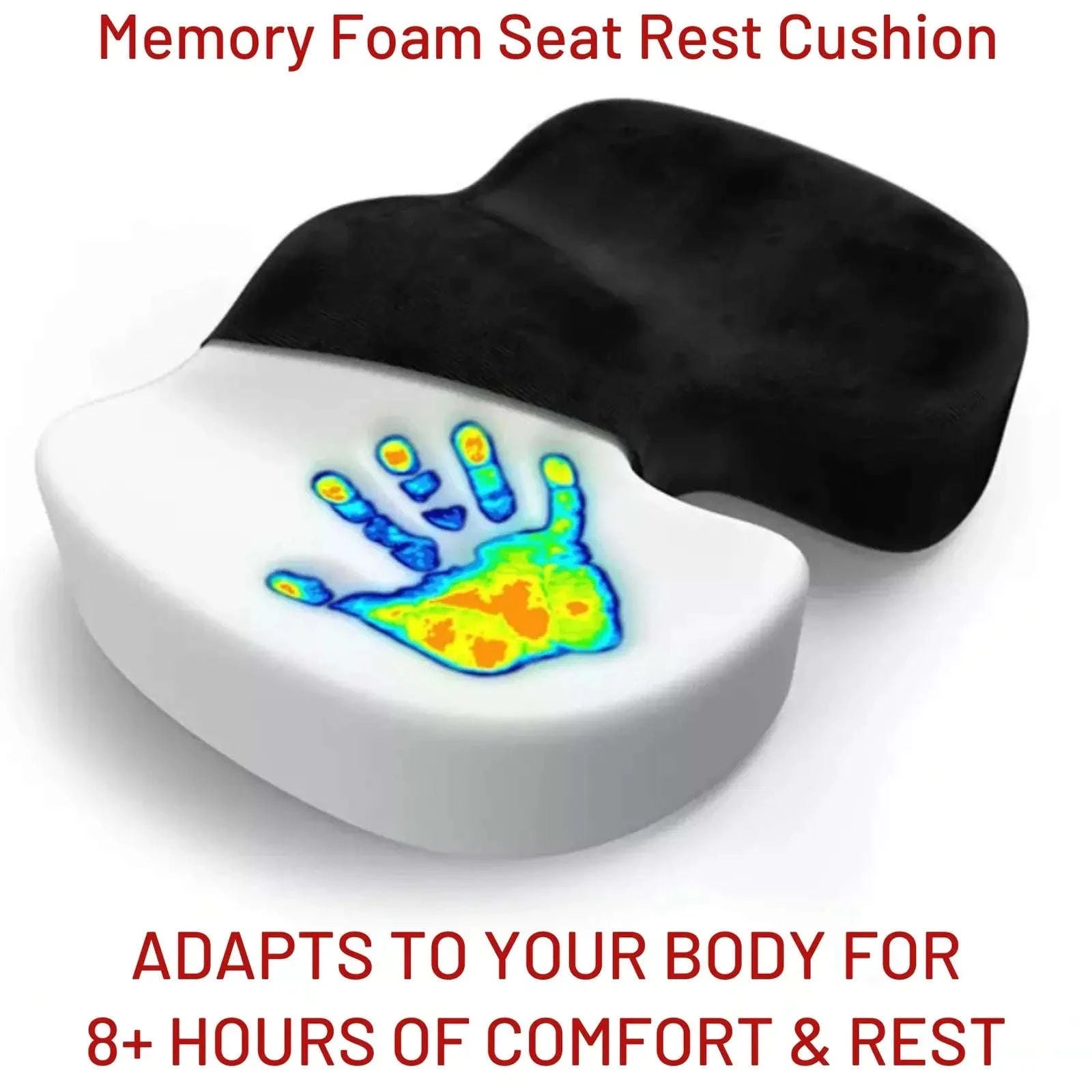 Hip & Tailbone Memory Foam Seat Cushion – Ergonomic Comfort 4A's Global