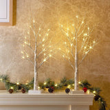 Outdoor LED Christmas Tree Warm white LED lights, snowy twig design,Indoor Outdoor flexible branches for shaping and styling Battery Operated 2ft, 5ft, 6ft - 4A's Global
