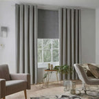 Thermal Blackout Eyelet Curtains – Ready Made Insulated Privacy & Noise Reducing Drapes - 4A's Global
