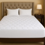 Hexagonal Shape Mattress Protector – Elasticated Fitted Sheet Cover | 30cm Deep Skirt (12 Inch) | Double Bed Size