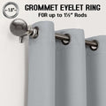 Thermal Blackout Eyelet Curtains – Ready Made Insulated Privacy & Noise Reducing Drapes - 4A's Global