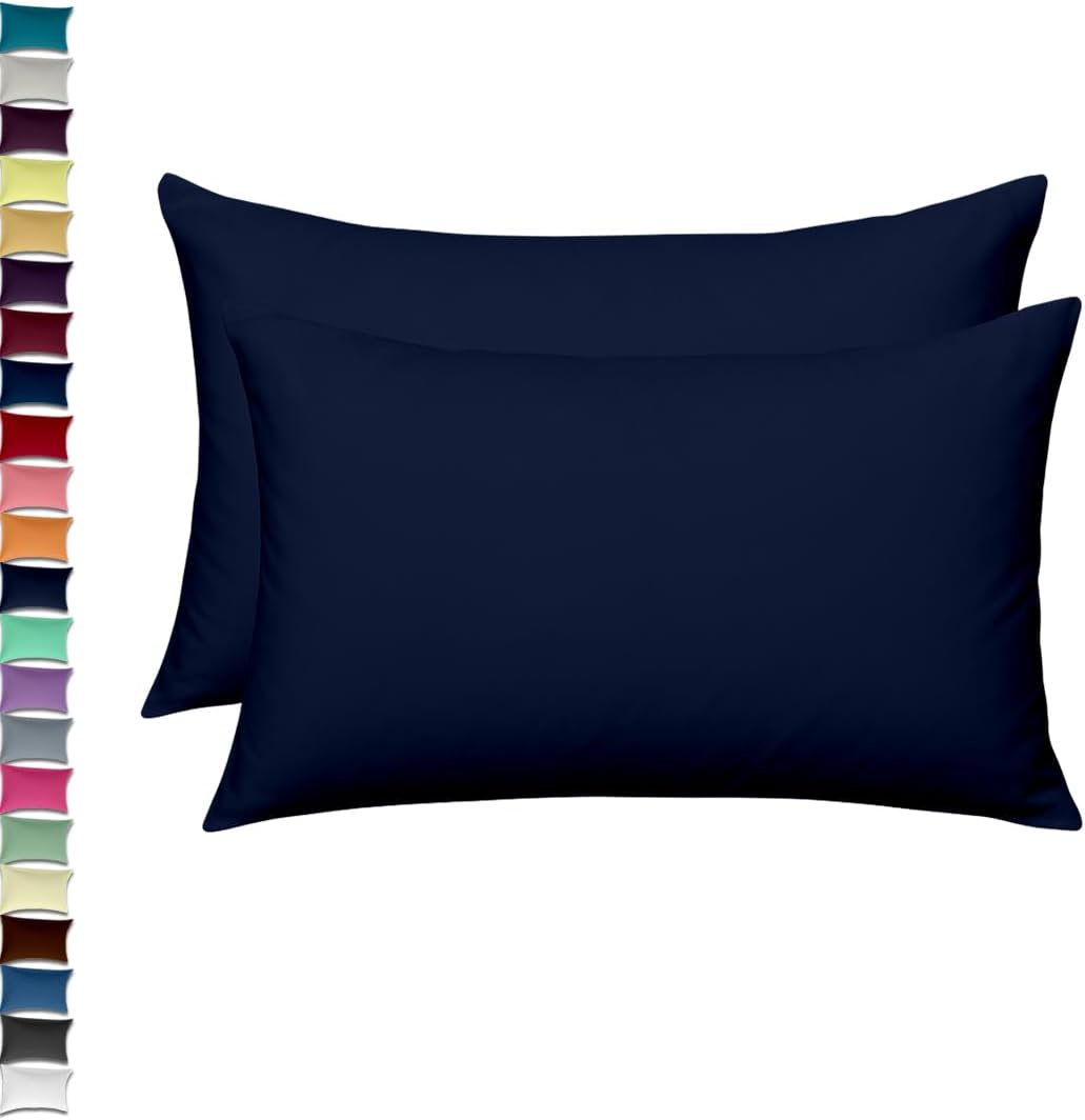 2x Luxury Percale Polycotton Pillowcase Pair – Soft, Durable &amp; Hotel-Quality Bedding for UK Beds - 4A's Global