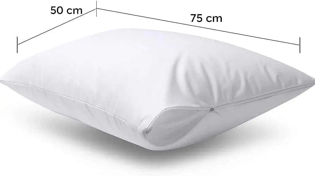 Zippered Waterproof Pillow Protector Case – Bed Bug &amp; Dust Mite Proof 4A's Global