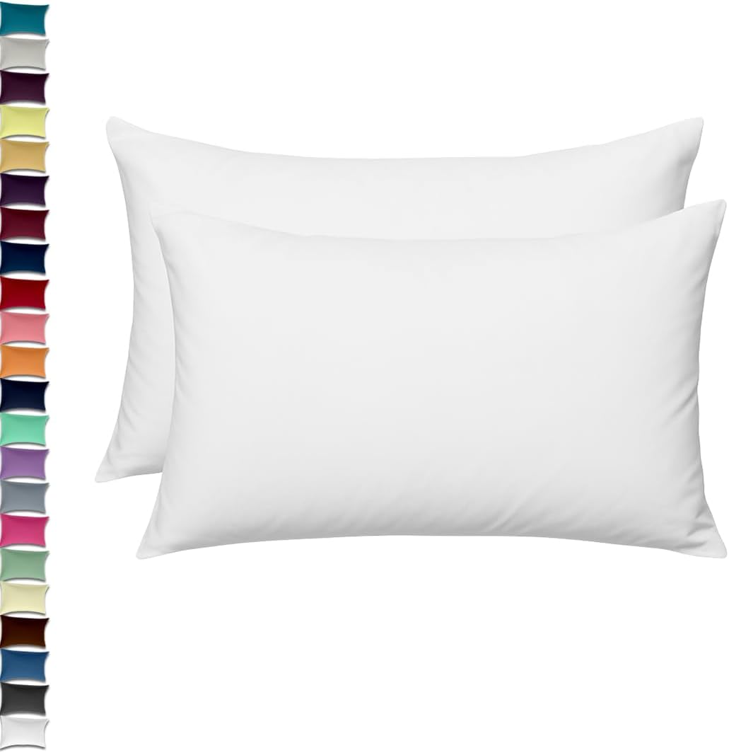 2x Luxury Percale Polycotton Pillowcase Pair – Soft, Durable &amp; Hotel-Quality Bedding for UK Beds - 4A's Global