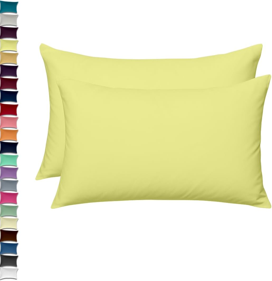 2x Luxury Percale Polycotton Pillowcase Pair – Soft, Durable &amp; Hotel-Quality Bedding for UK Beds - 4A's Global